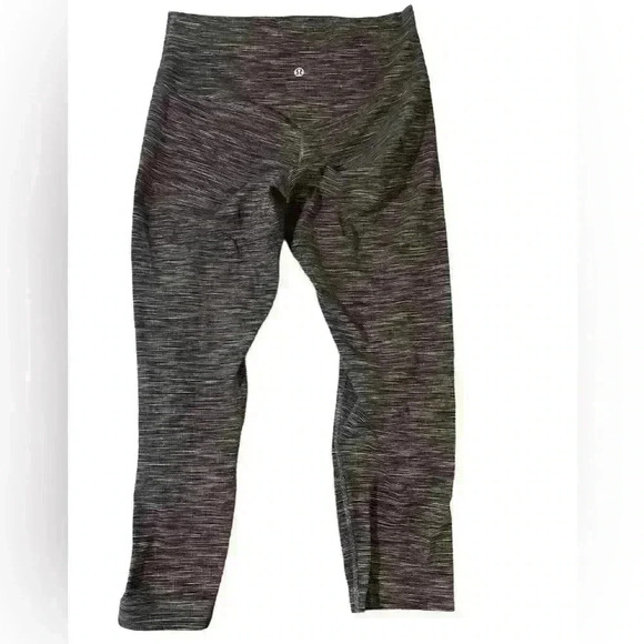 Lululemon Align Crop *21" Wee‎ Are From Space Dark Carbon Ice Grey - Picture 1 of 6
